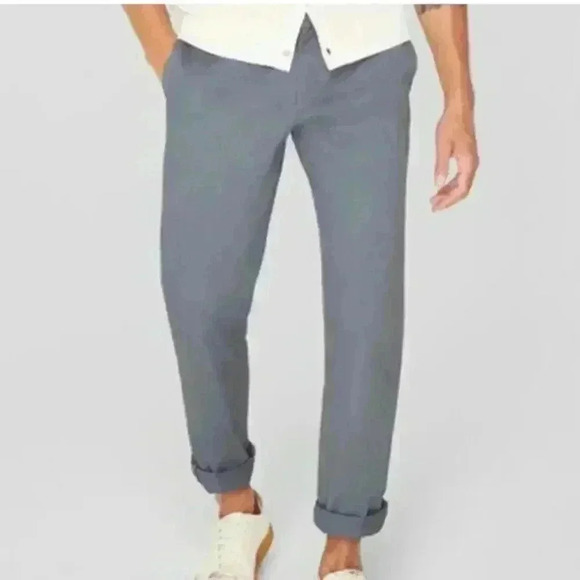 NWT‎ Men's Club Monaco Connar Modern Slim Fit Chino's Grey 30"x32" - Picture 1 of 7